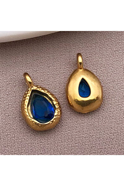 Choice5 T1552-5pcs 5pcs Stainless Steel Teardrop Charms Inlaid with Crystals ...