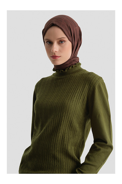 LC Waikiki Nevavm Combed Cotton with Difference 25Kd2901 Khaki