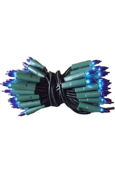 Goliat Set de 100 lămpi LED, Goliat, albastru, 6m, cablu verde