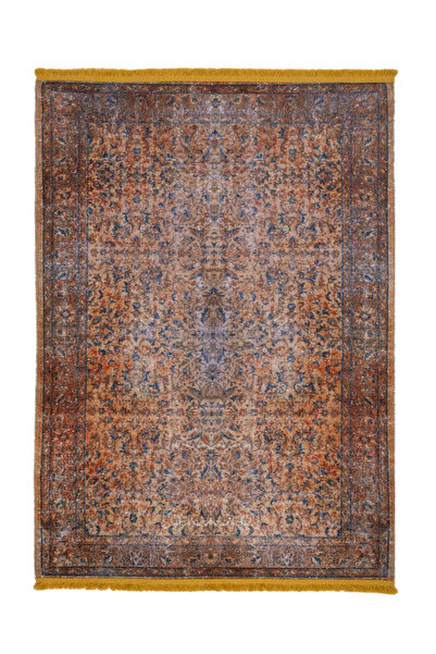 halinet Halı.Net Beige Vintage Antique Washable Non-Slip Living Room Carpet P...