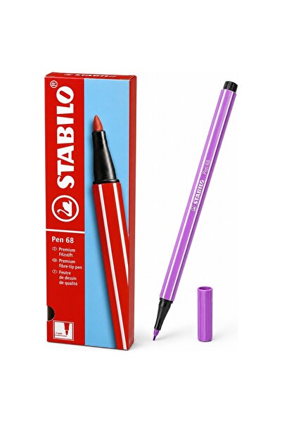 Stabilo Felt Tip Paint Marker 1 mm Plum Purple 68/60 Pack of 10