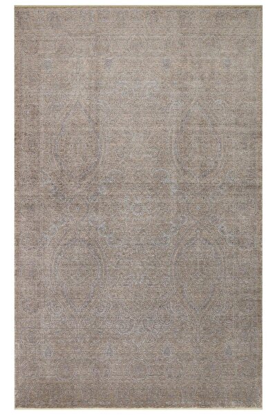 halinet Halı.Net Beige Vintage Antique Washable Non-Slip Living Room Carpet E...