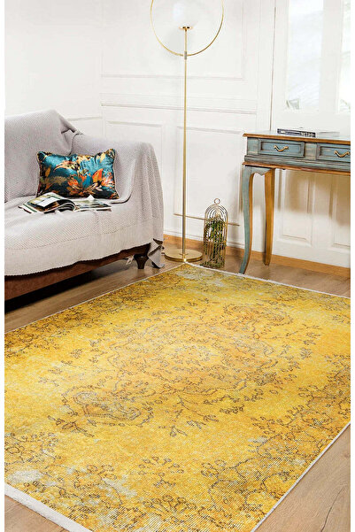 halinet Halı.Net Multi-Colored Vintage Antique Washable Non-Slip Living Room ...