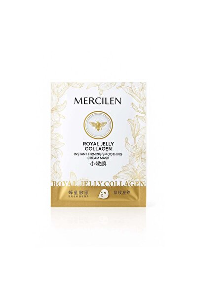 mercilen Mască facială cremă cu colagen și lăptișor de matcă 30 ml, efect fer...