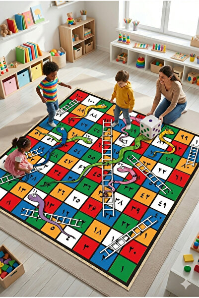 PRINTS Ladder and Snake Game 2.5X2.5M - Printed Banner Kinetic and Educationa...