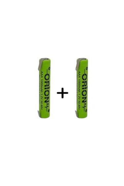 Orion 1.2v 1000mah Ince Kumanda pili Aaa Şarjlı Traş Makinası Pili-2 Adet Erp...