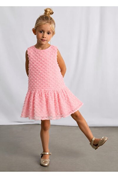 MAYORAL Li̇mi̇ Girl's Silk Tulle Embossed Detailed Sports Evening Dress with ...