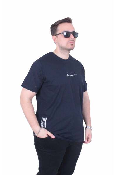 MocGrande Tricou cu gâtul în formă de O pentru bărbați, mărime mare, New Adve...