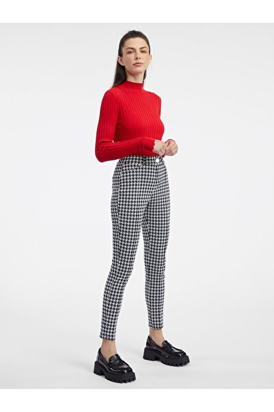 ORSAY White and black women's patterned trousers