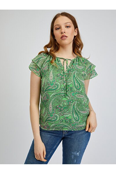 ORSAY Green women's patterned blouse