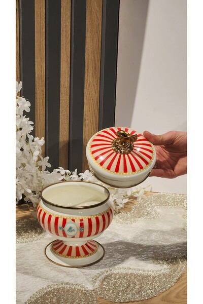 zaTen Pazar EMAYE 13 CM ORTA BOY ŞEKERLİK KUŞ DESENLİ