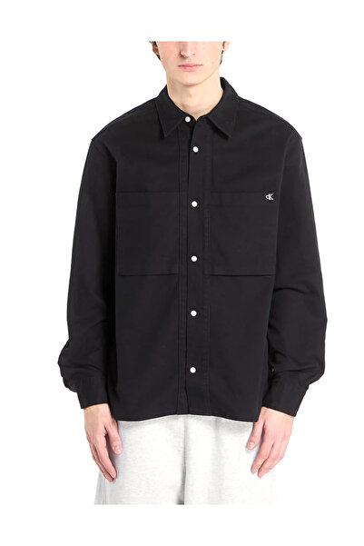 Calvin Klein Ανδρικό Overshirt Μαύρο LV04RE111G-UB1