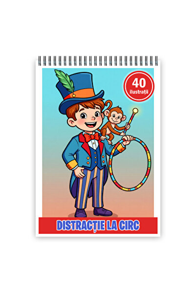 Legendary Gifts Carte de colorat, 40 de ilustratii la circ, 86 pagini, Format...