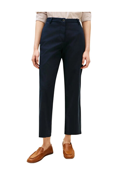 Tommy Hilfiger Γυναικείο Slim Straight Παντελόνι Navy Μπλε WW0WW49647-C1G