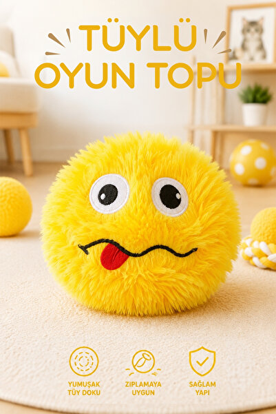 Nandy Kids Furry Play Ball Plush Soft Children's Toy 12 cm