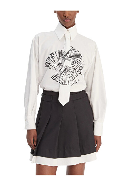 Karl Lagerfeld Γυναικείο Πουκάμισο Λευκό B1W11002-100 WHITE