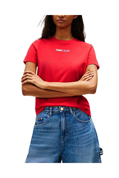 Tommy Hilfiger Γυναικείο T-shirt Κόκκινο Tommy Jeans DW0DW22277-XK3