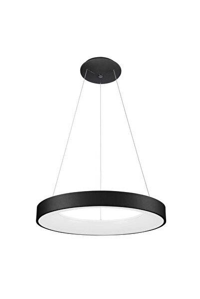Italux Lustră suspendată LED Giulia Ø60cm, Negru/Alb, din Aluminiu și Acril, ...