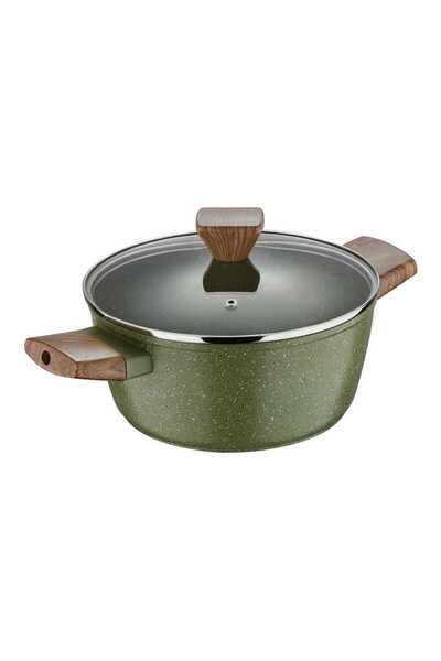Bergner Acadia 28 cm Forged Aluminum Casserole with Lid, BG56244GR