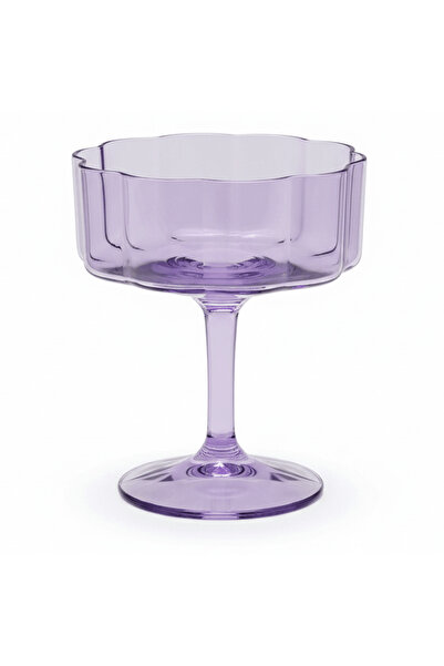 AKDC Purple Coloured Cocktail Glass – 254 ml Premium Decorative Drink Glass f...