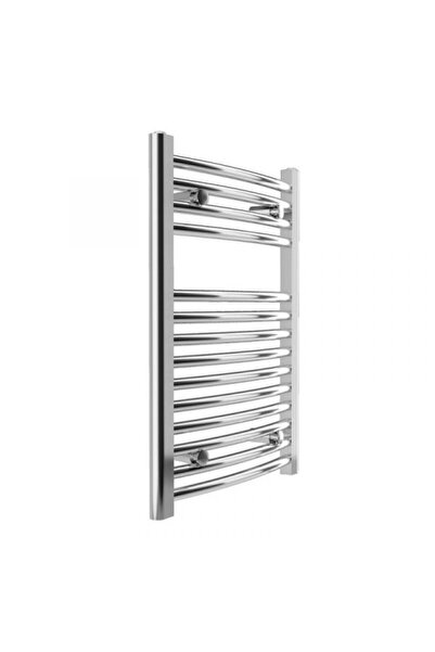 Vision Bathroom towel rail radiator, chromed, steel, curved, Romstal Vision, ...