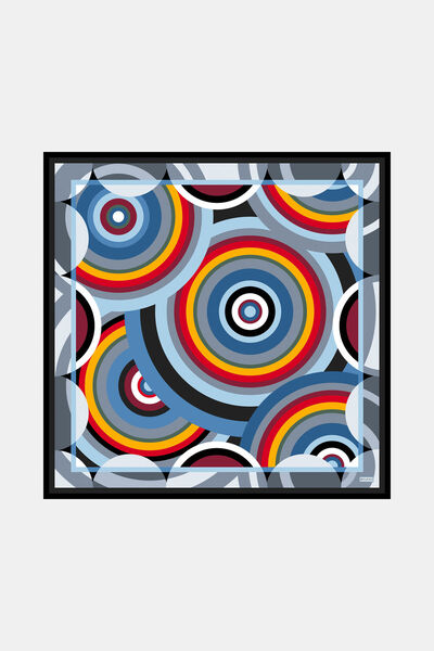 Vakko GEOMETRİK DESENLİ TWILL İPEK EŞARP