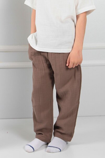 Cuckoo Cotton Muslin Kids' Pants - Straight Leg