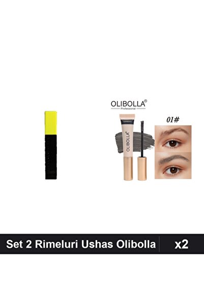 Makeup Set 2 Rimeluri Ushas Negru și Sprancene Olibolla #01 Espresso, Machiaj...