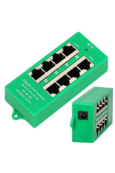 Extralink 4 porturi |   Injector Gigabit PoE |   Activ, 4 porturi Gigabit 802...