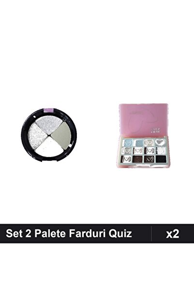 Makeup Set of 2 Quiz & True Eyes Eyeshadow Palettes, Shades No.453 No.04, Pro...