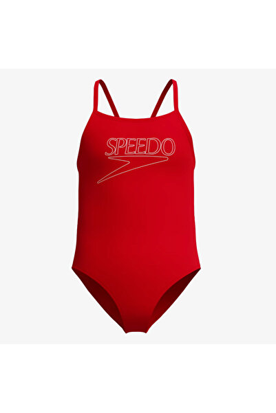 SPEEDO End+ Logo Kadın Kırmızı Mayo