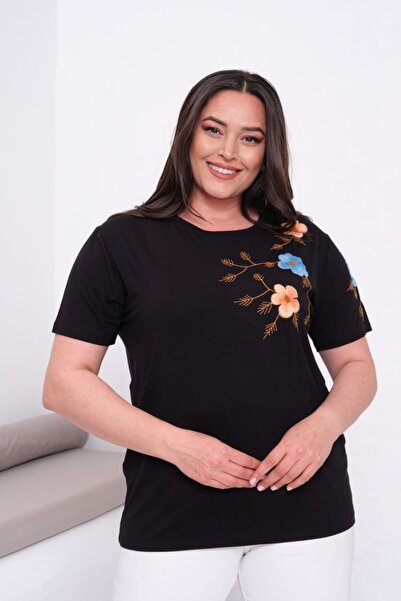 Esina بلوزة فيسكوز نسائية مطرزة