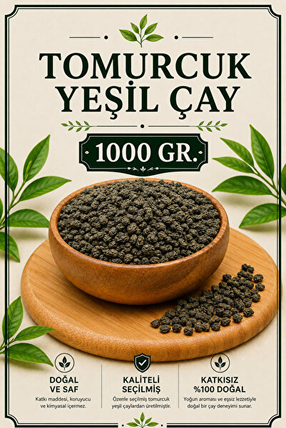 Bayguru Green Tea Bud 1000 Gr, Natural Dried Green Tea Camellia Sinensis