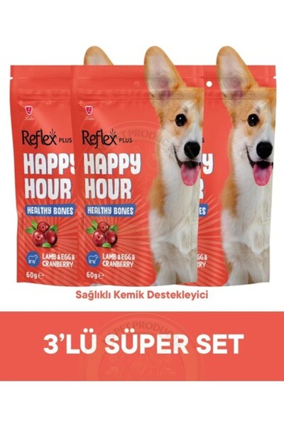 Reflex Plus Happy Hour Healty Bones - Sağlıklı Kemikler için Destekleyici Köp...