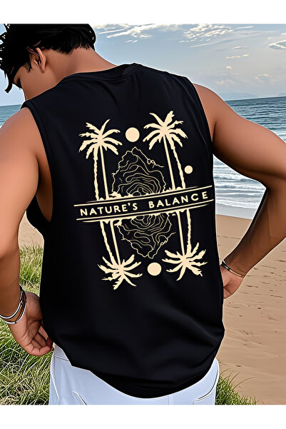 valeriae bellanova Tricou fără mâneci pentru bărbați, supradimensionat, cu de...