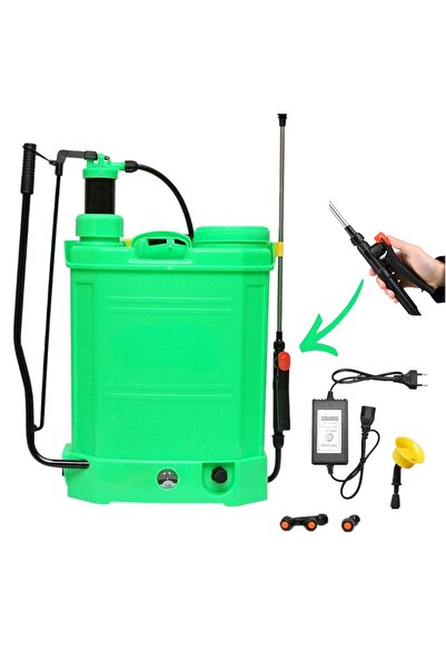 OEM Pompa verde pentru stropit, manuala si electrica, H 50xL 35xl 18.5 cm,3.1...