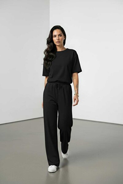 mooishan 2-Piece Wide Leg New Season Modal Set - Top and Bottom Set