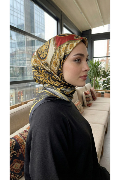Big ModaEbrar Patterned Soft Scarf - 151