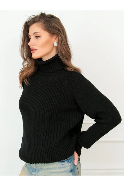 POİNE Selanik Knitted Turtleneck Oversize Sweater