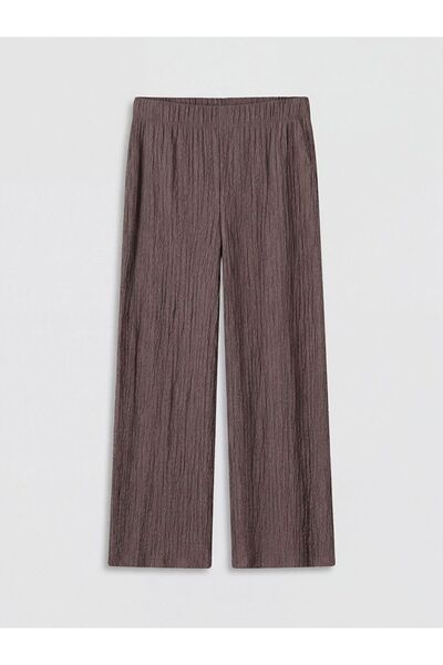 LC Waikiki Lcwaikiki Women's Classic Elastic Waist Textured Trousers