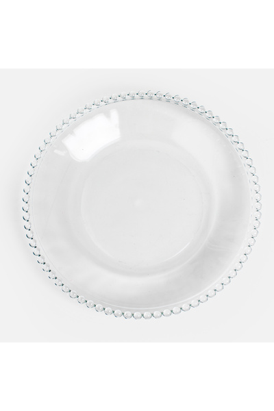 Zumzeria Farfurie de sticlă transparentă Ø18cm