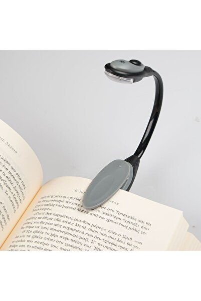 Zumzeria Black Grey Clip Lamp for Reading