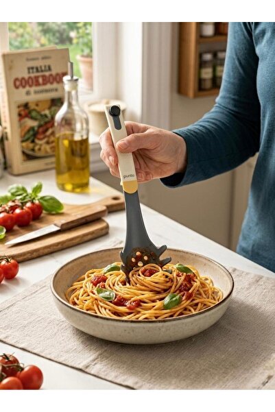 cook&kitchen Punto Pasta Spoon Gray