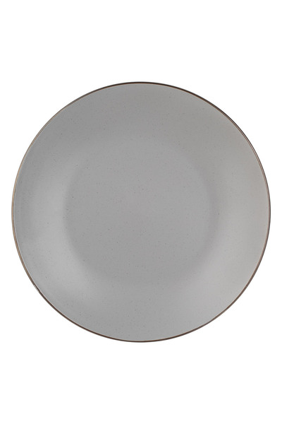 Zumzeria Gray "Metallic" Ceramic Fruit Plate 21cm