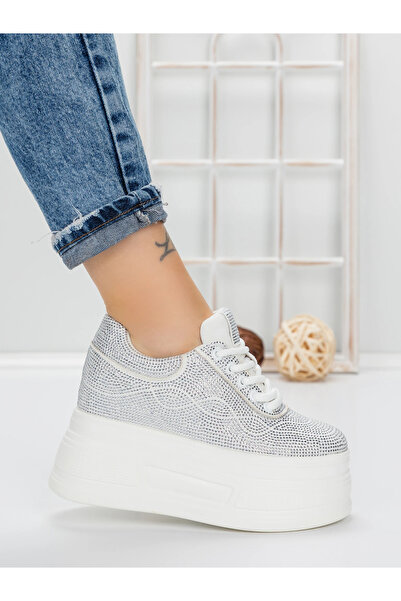 mei Pantofi Sport Dama cu Platforma 3591-6 Alb
