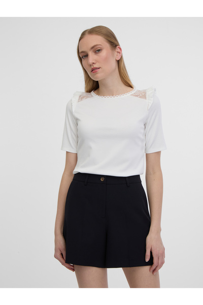 ORSAY White women's T-shirt with back cutout