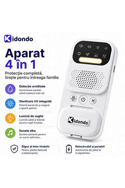 Kidondo Dispozitiv alarma pentru enurezis/incontinenta urinara Kidondo, 3 in ...