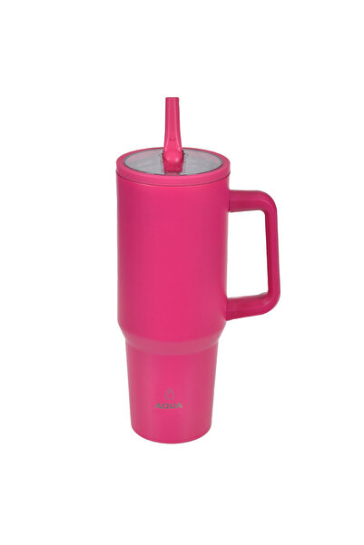 Zumzeria Cană termos din oțel inoxidabil fucsia cu mâner 1200ml