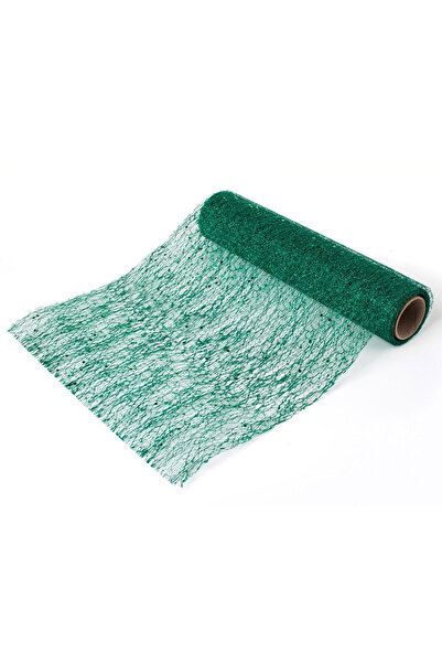 Zumzeria Țesătură decorativă de Crăciun verde irizat 5mx28cm