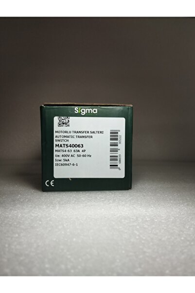 Sigma MATS40063 4 Kutuplu 63A Motorlu Transfer Şalteri